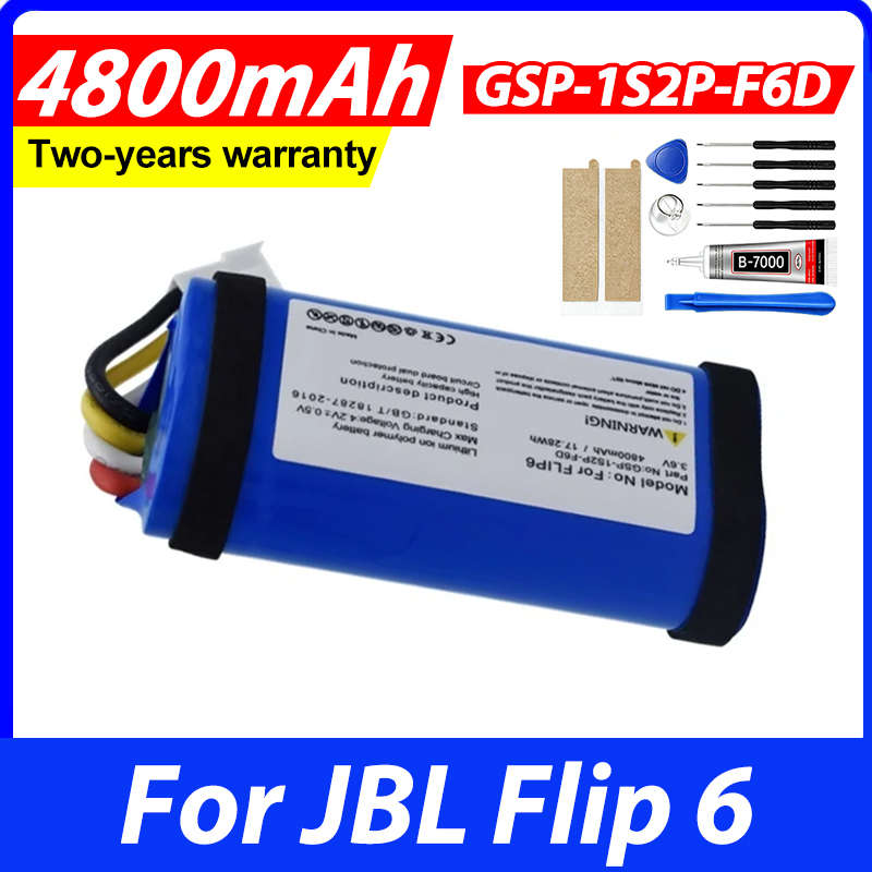 Jbl Speaker Flip 6 - 4800 mAh Akku für JBL Flip