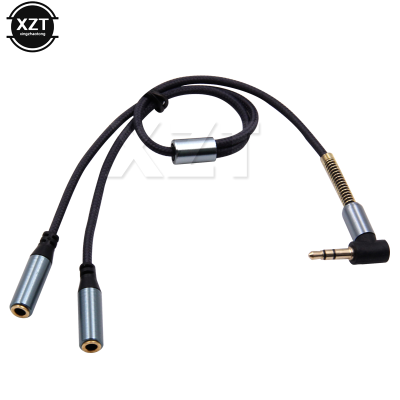 Earphone Splitter Jack - 3,5 mm 1 bis 2 Audio-Aux-Y-Splitter-Kabel-Adapter,