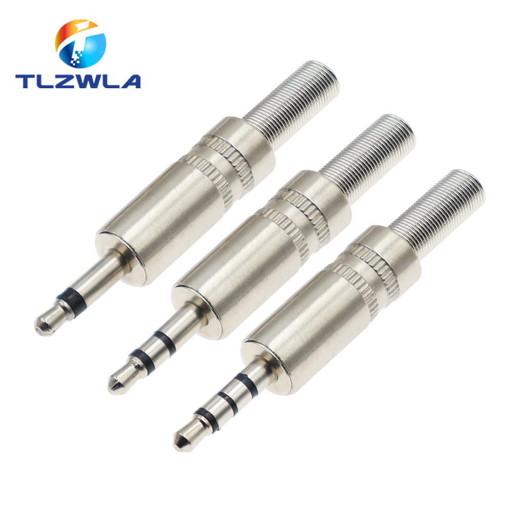 Cable Extension 3.5 - 5PCS Metall Reparatur 3,5mm Männlichen Kopfhörer
