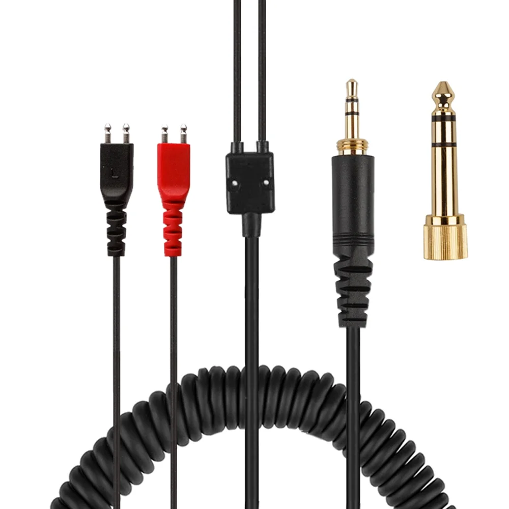 Sennheiser Headphone Hd 25 - 6,35mm Ersatz feder Spiral kabel Verlängerung