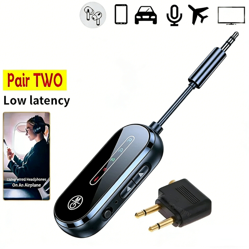 Bluetooth Adapter Receiver - Bluetooth 5.4 Sender-Empfänger 2-in-1 mit Geringer