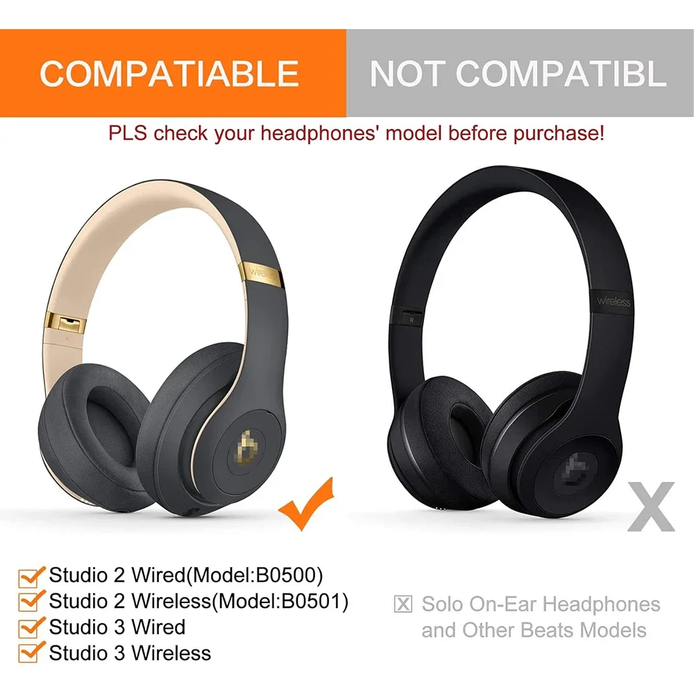 Beats Headphone Solo 4 - Sport Cooling-Gel Ersatz-Ohrpolster für Beats Studio