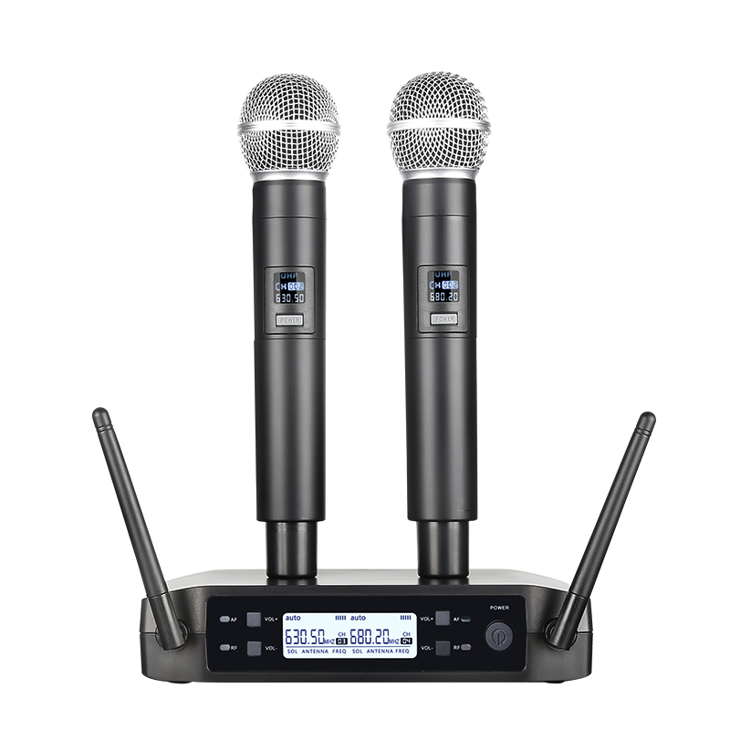 Shure Mic Sm58 - Drahtloses Mikrofon Handheld Dual Kanäle UHF
