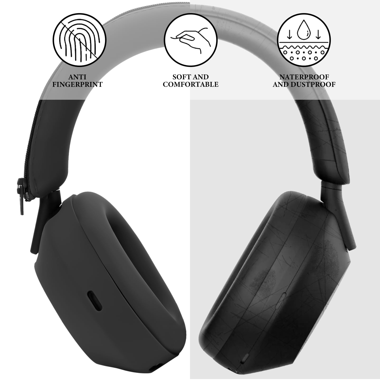 3-in-1 Silikon Schutzhülle für – Sony Headphone Wh-1000Xm5 Bewertung und Preis